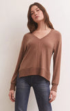 WILDER CLOUD V-NECK LONG SLEEVE TOP