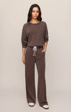 Z SUPPLY- Circuit Crew Neck Sweatshirt Chocolate