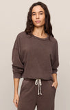 Z SUPPLY- Circuit Crew Neck Sweatshirt Chocolate