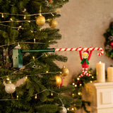 Merry Mischief Animated Candy Cane Elf Acrobat