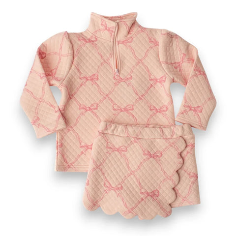 Kassidy Scalloped Skort- Banana Split