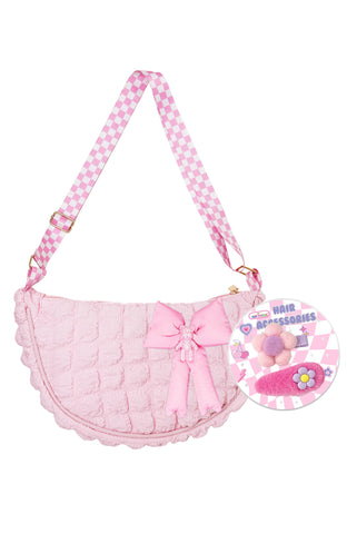 Bowtiful Puffer Crossbody Bag, Bowtiful PROMO