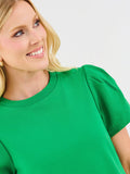 Larissa Pleat Sleeve Tee | Green: XS