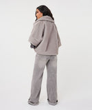 Coat poncho faux fur- Esqualo