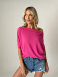 the short sleeve anywhere top [punch pink]