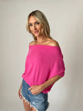 the short sleeve anywhere top [punch pink]