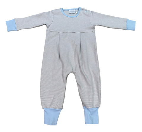 squiggles jumper Gray w/ blue trim