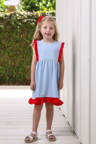 Josie Dress- Red, White, & Blue- Trotter Street