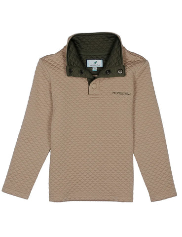 Boys Club Pullover Sand- Properly Tied