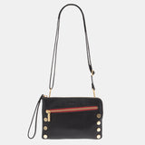 HAMMITT- NASH SMALL-Black/Brushed Gold Red Zip