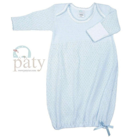 Paty Long Sleeve BLUE Lap Shoulder Sack