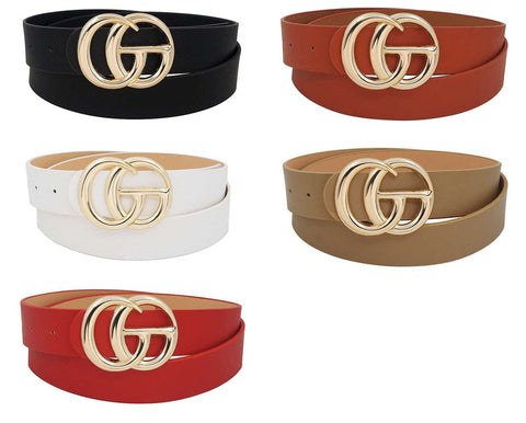 Leather Belt 30"-40" In 3 colors