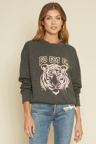 Charcoal Tiger Sweatshirt