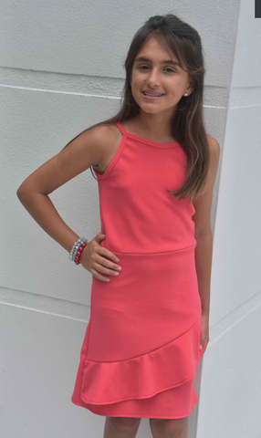 The Kelsey- Coral Cami Dress
