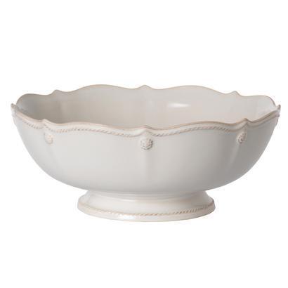 Berries & Thread White Washed Footed Bowl