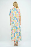 Pastel Dreams Flutter Sleeve Dress Small-3X!!