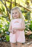 Pink Knit Rainbow Dress