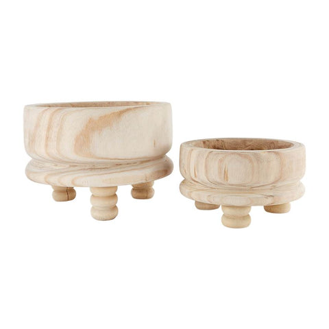 Paulownia Footed Bowl In Two Sizes