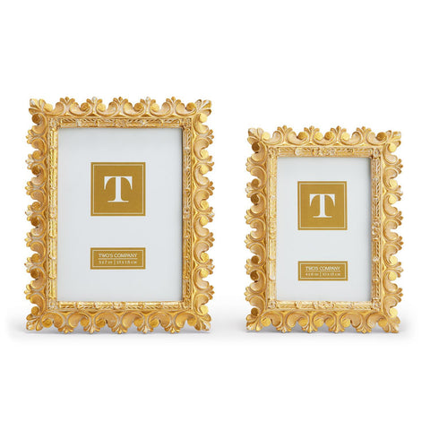 Golden Filigree Scroll Pattern Frames In 2 Sizes
