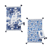 Chinoiserie Set Of 2 Dishtowels In 2 Styles