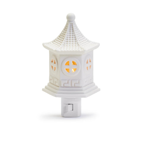 White Ceramic Pagoda Nightlight