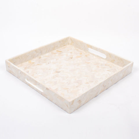 Mother Of Pearl Square Tray