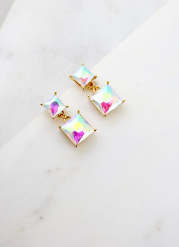 Abalone Square Drop Earring