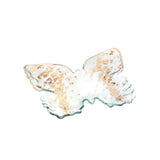 Annie Glass Gold Butterfly Tray