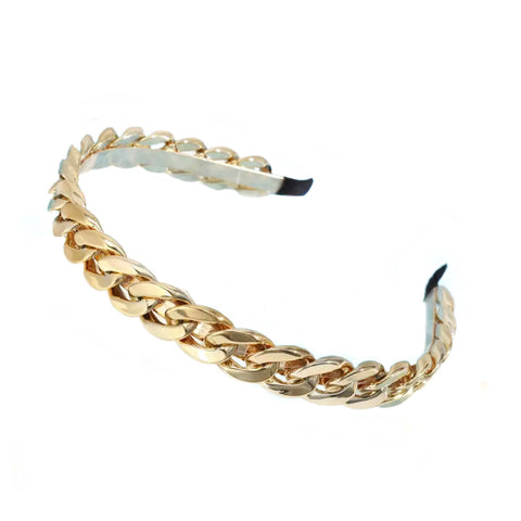 Gold Glam Chain Headband