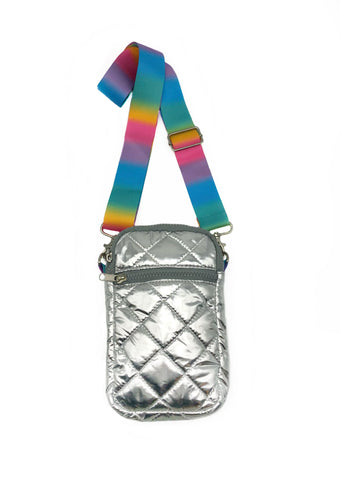 Silver Pastel Puffer Bag