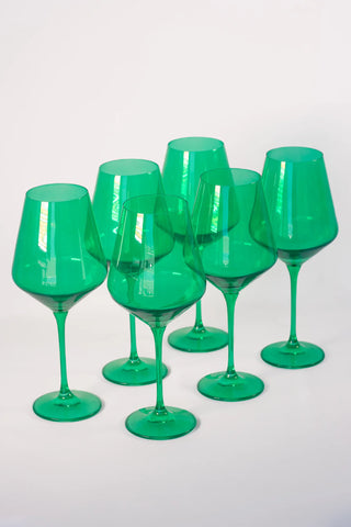 Estelle Kelly Green Stem wine glass