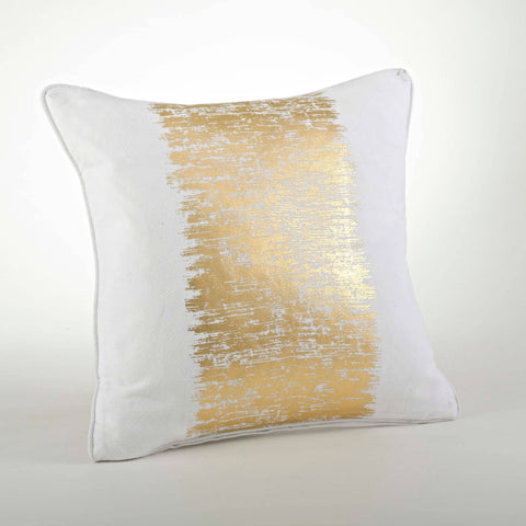 Down Filled Gold Metallic Pillow