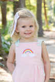 Pink Knit Rainbow Dress