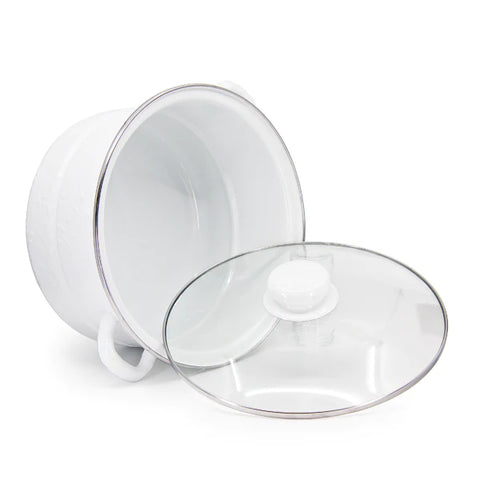 Golden Rabbit White 6 quart Stock pot