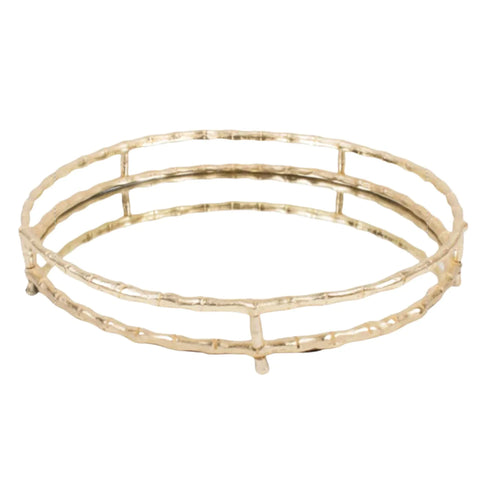 Bamboo Mirrored Tray