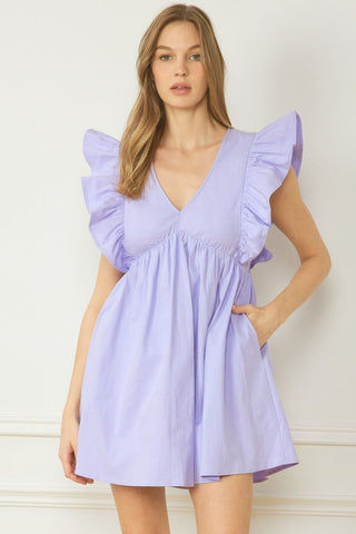 Lavender Flowy Dress