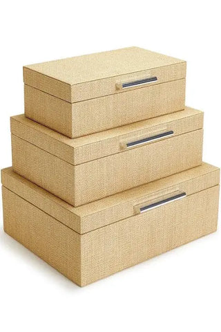 Terra Cane Hinged Boxes W/Lining-3 Sizes