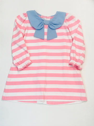 Pink Striped Knit Ava Dress