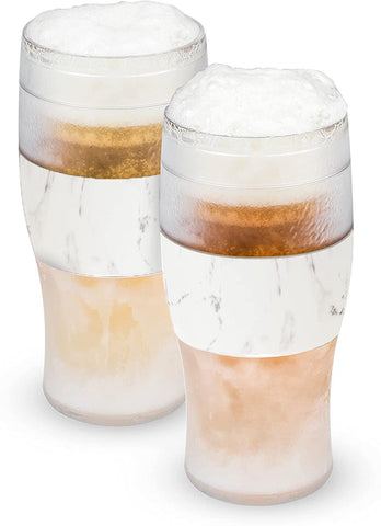 Marble Set Of 2 Beer Freeze Cooling Cups