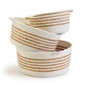 Spiral Rope Cotton Rope Baskets In Three Sizes