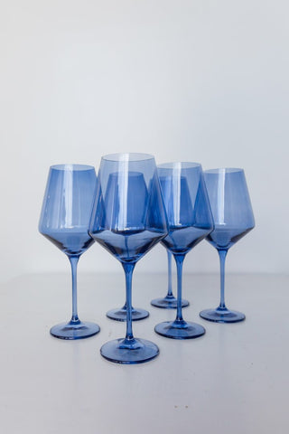 Estelle Cobalt Stemmed Wine Glass