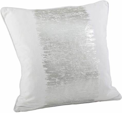 Down Filled Metallic Banded Pillow